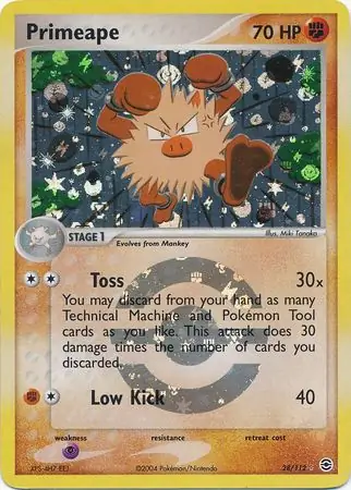 Primeape Reverse Holo 28 Normal