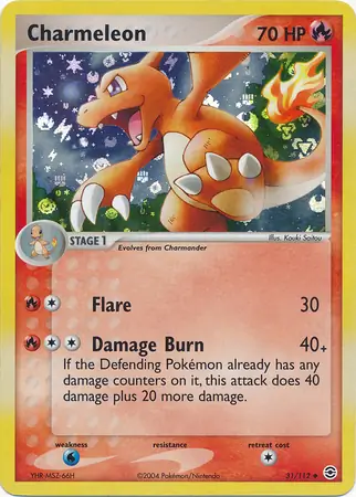 Charmeleon Reverse Holo 31 Normal