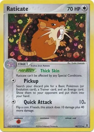Raticate Reverse Holo 48