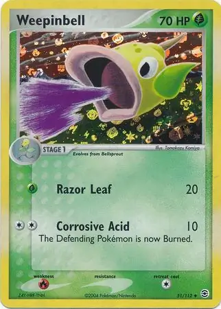 Weepinbell Reverse Holo 51 Normal