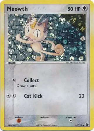 Meowth Reverse Holo 69