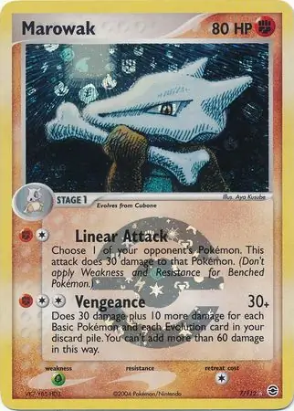 Marowak Reverse Holo 7 Normal