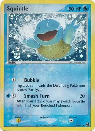 Squirtle Reverse Holo 83