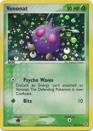 Venonat Reverse Holo 84