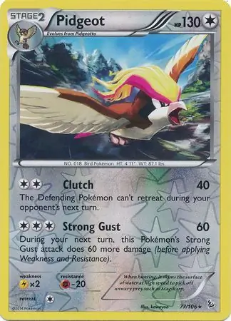 Pidgeot Reverse Holo 77