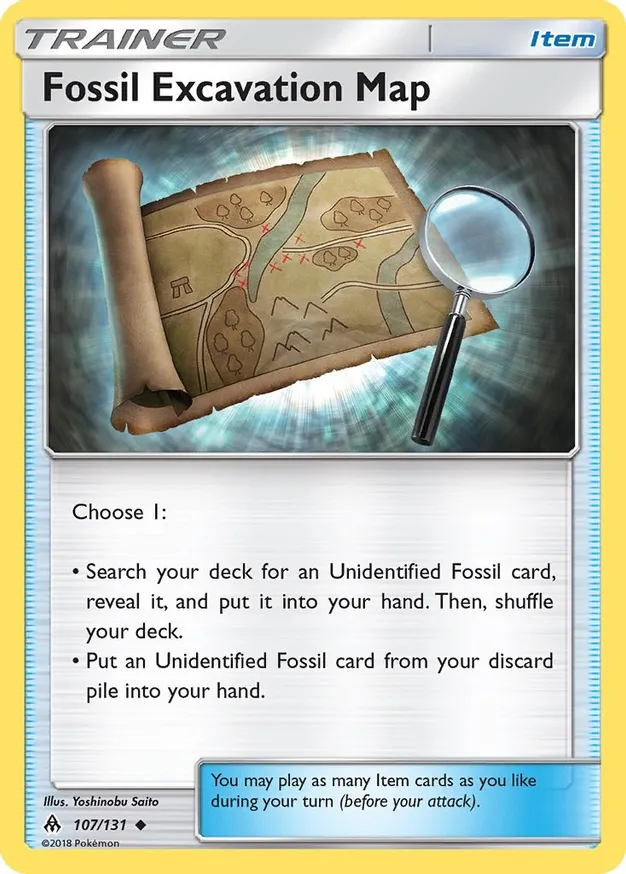 Fossil Excavation Map 107 Normal