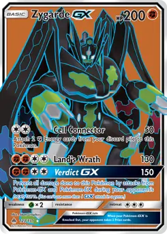 Full Art Zygarde GX 123 Normal