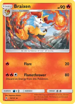 Braixen 16 Normal