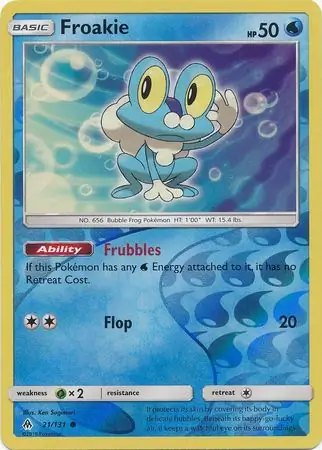 Froakie Reverse Holo 21 Normal