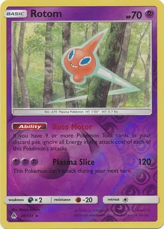 Rotom Reverse Holo 40 Normal