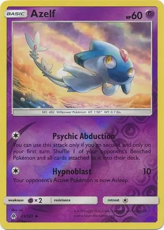 Azelf Reverse Holo 43 Normal