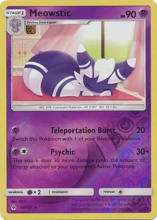 Meowstic Reverse Holo 45 Normal