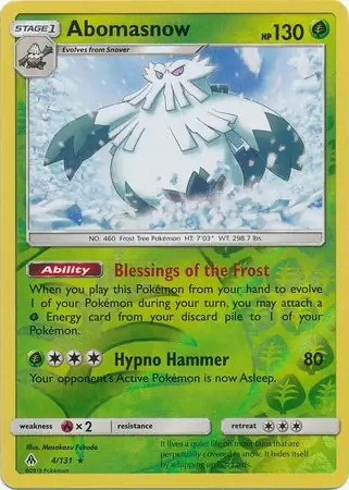 Abomasnow Reverse Holo 4 Normal