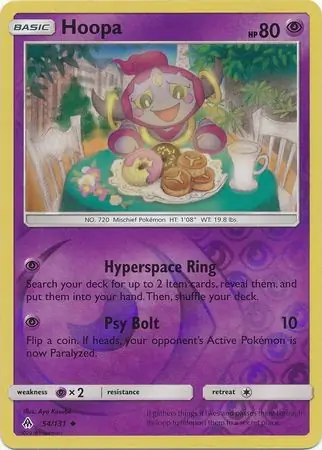 Hoopa Reverse Holo 54 Normal