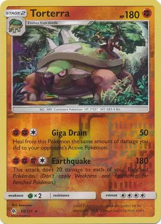 Torterra Reverse Holo 58