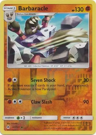 Barbaracle Reverse Holo 67 Normal