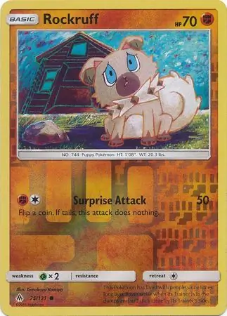 Rockruff Reverse Holo 75 Normal