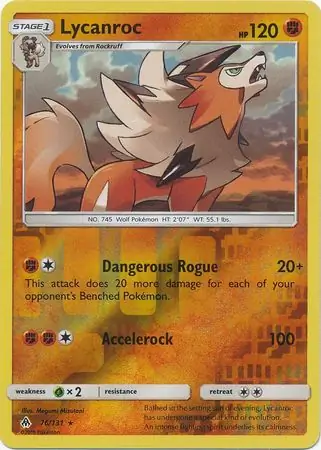 Lycanroc Reverse Holo 76 Normal