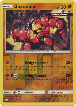 Buzzwole Reverse Holo 77 Normal