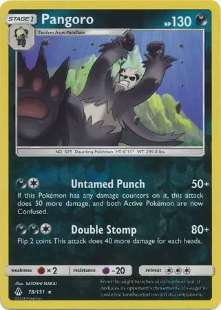 Pangoro Reverse Holo 78 Normal