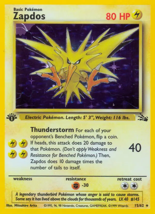 Zapdos Holo 15
