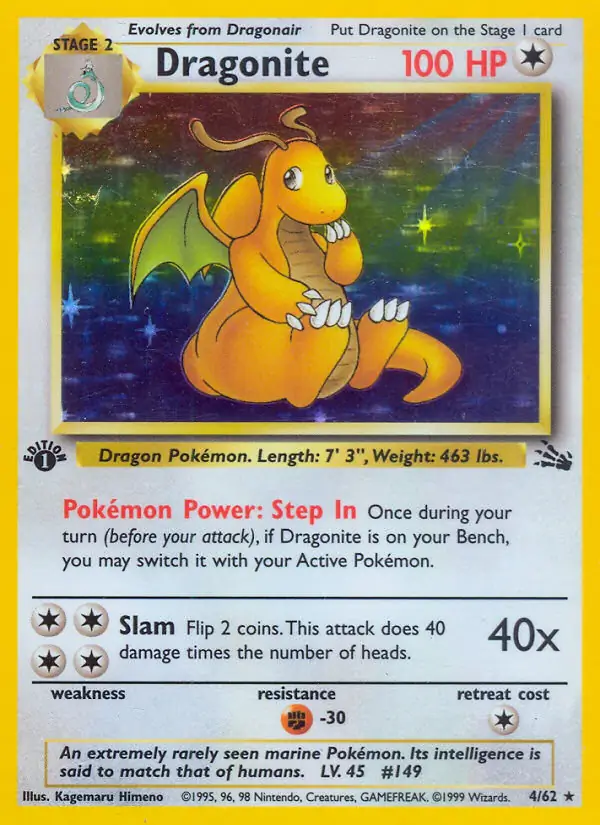 Dragonite Holo 4 Normal