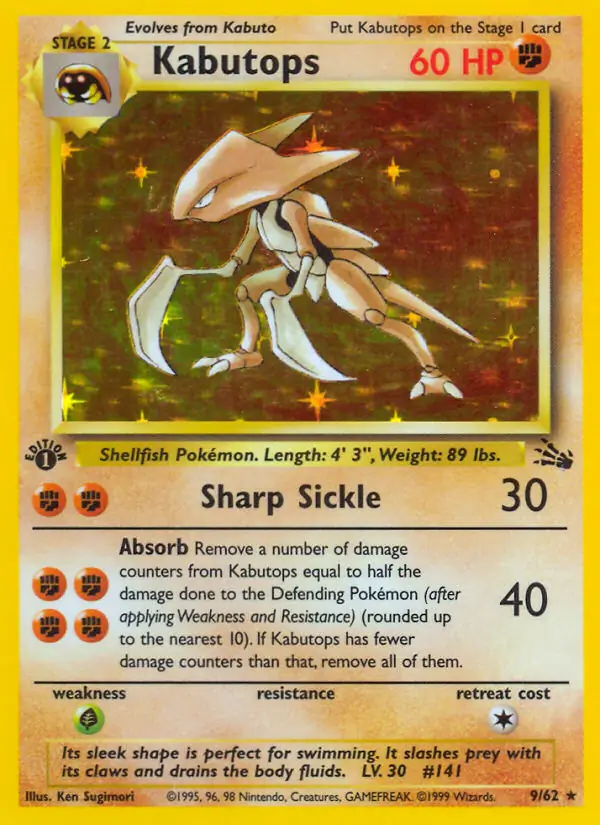 Kabutops Holo 9