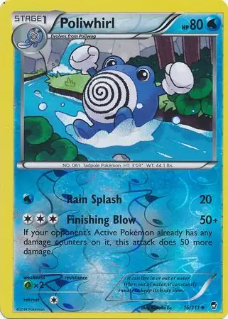 Poliwhirl Reverse Holo 16