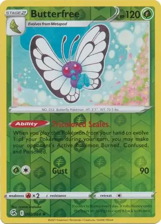Butterfree Reverse Holo 003 Normal