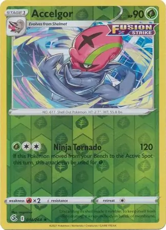 Accelgor Reverse Holo 014 Normal