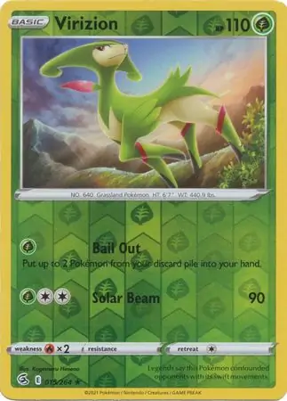 Virizion Reverse Holo 015 Normal