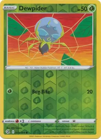 Dewpider Reverse Holo 019