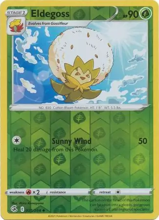 Eldegoss Reverse Holo 025 Normal