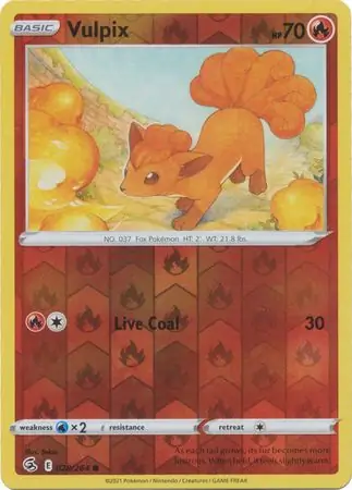 Vulpix Reverse Holo 028