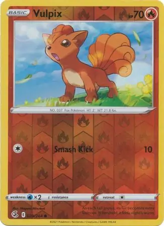 Vulpix Reverse Holo 029 Normal