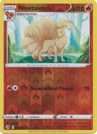 Ninetales Reverse Holo 030 Normal