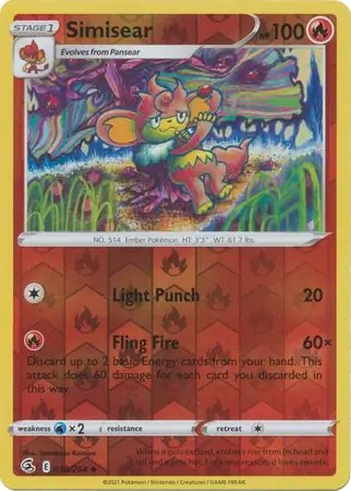Simisear Reverse Holo 038 Normal