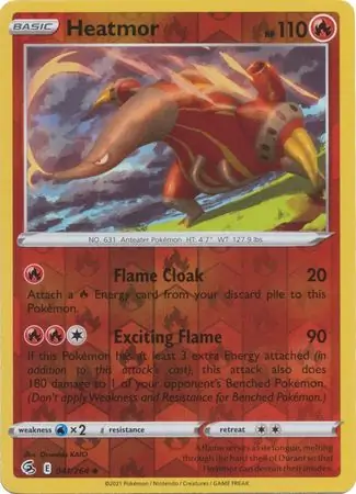 Heatmor Reverse Holo 041 Normal