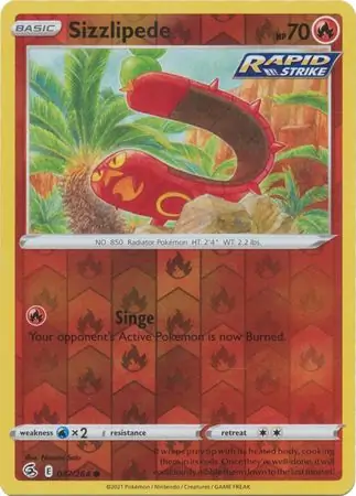 Sizzlipede Reverse Holo 047 Normal