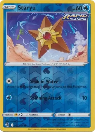 Staryu Reverse Holo 052 Normal
