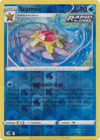 Starmie Reverse Holo 053 Normal
