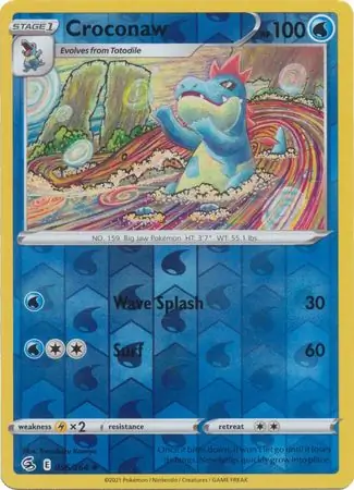 Croconaw Reverse Holo 056 Normal
