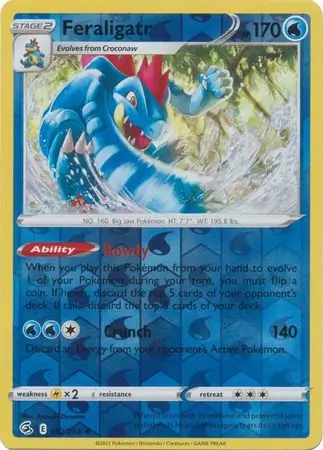 Feraligatr Reverse Holo 057 Normal