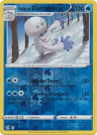 Galarian Darmanitan Reverse Holo 072 Normal