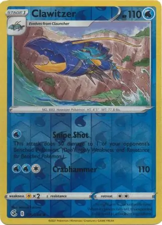 Clawitzer Reverse Holo 075 Normal