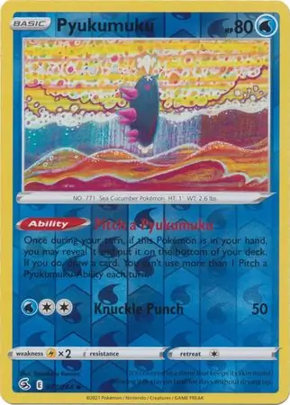 Pyukumuku Reverse Holo 077 Normal