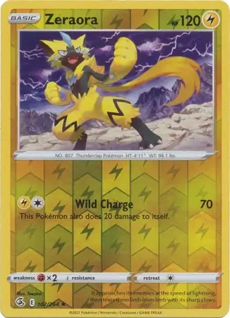 Zeraora Reverse Holo 102 Normal