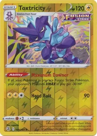 Toxtricity Reverse Holo 108 Normal