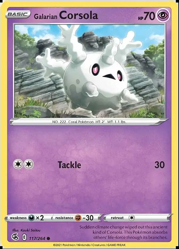 Galarian Corsola 117 Normal