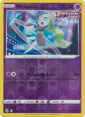 Meloetta Reverse Holo 124 Normal
